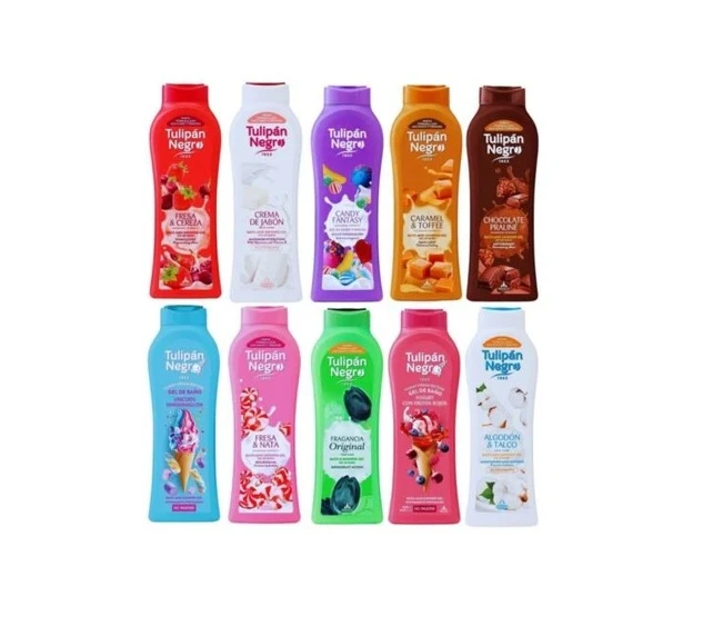 Pachet promo 10 X Gel de duș TULIPAN parfumuri asortate 650ml